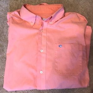 Southern Tide Salmon Button Down Shirt